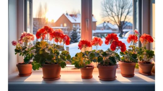 pelargonijų žydėjimas patalpose žiemos viduryje tręšimas