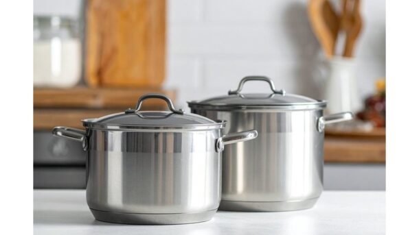 Nerūdijančios keptuvės išskiria likučius