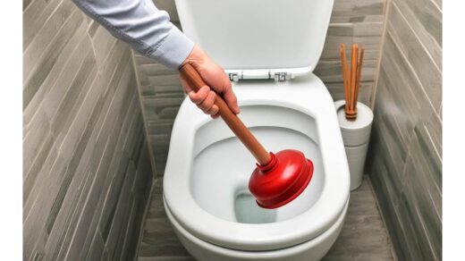 Užsikimšęs tualetas atkimštas be pompos